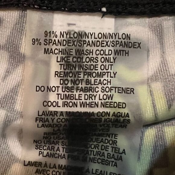 Calvin Klein Performance Black Logo Printed High Waist Bike Shorts Small NWT - Picture 4 of 6